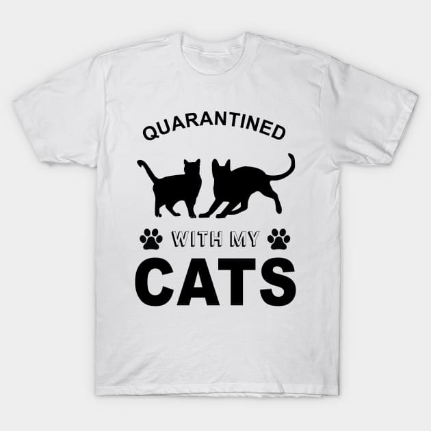 Quarantined with my cat T-Shirt by bakmed